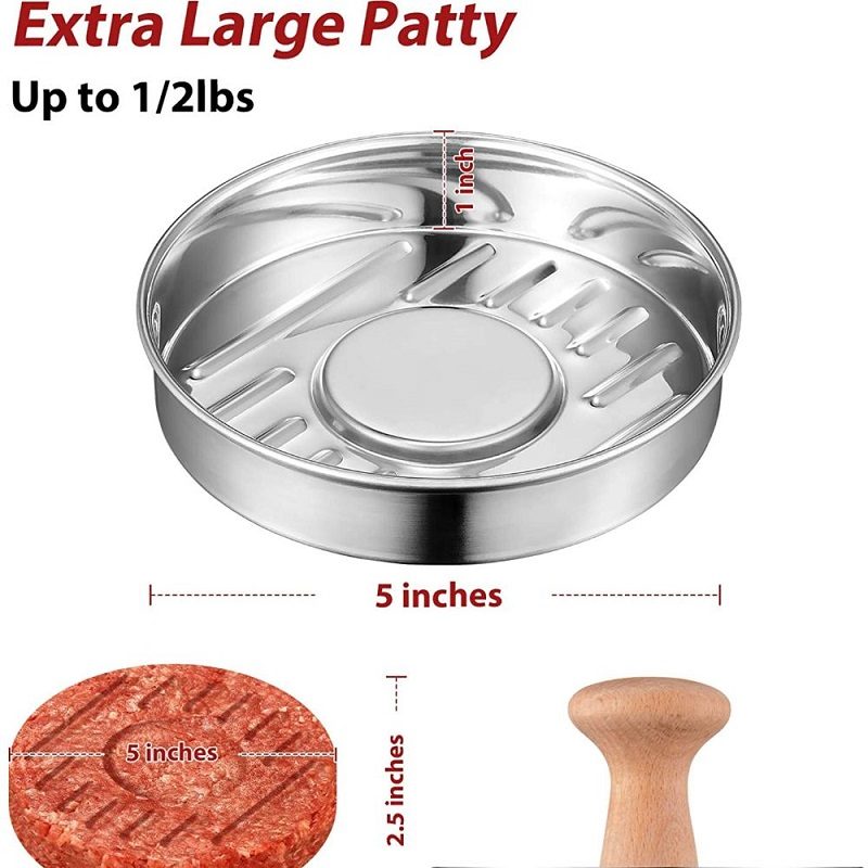 Premium 5" Burger Press Kitchen Leivonta