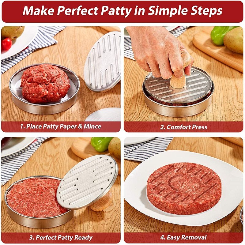 Premium 5" Burger Press Kitchen Leivonta