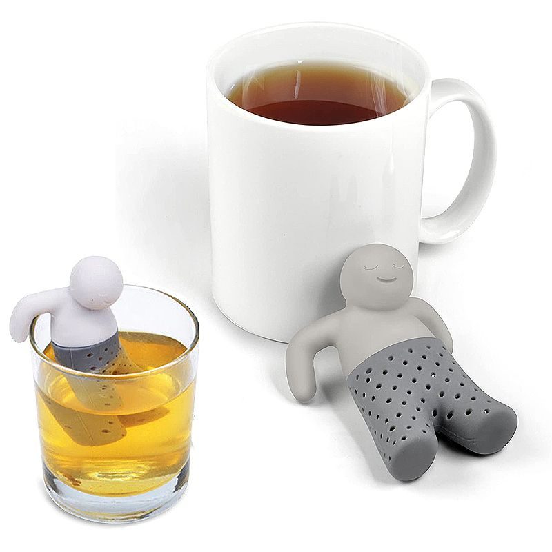 Teesiivilä Silikoni Suloinen Teekannu Mr Little Man Tea Infuser Filter