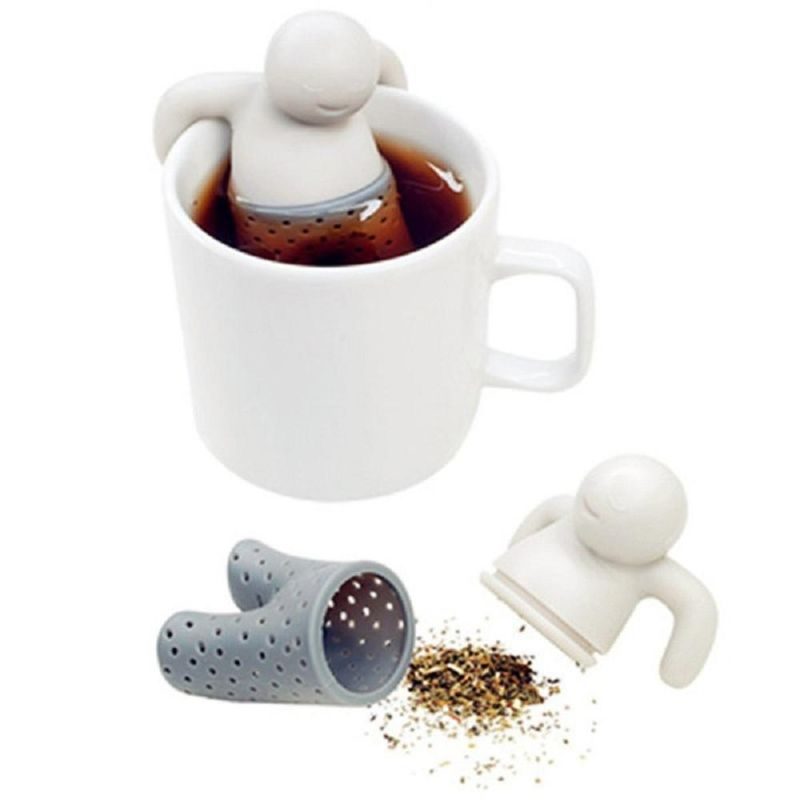 Teesiivilä Silikoni Suloinen Teekannu Mr Little Man Tea Infuser Filter