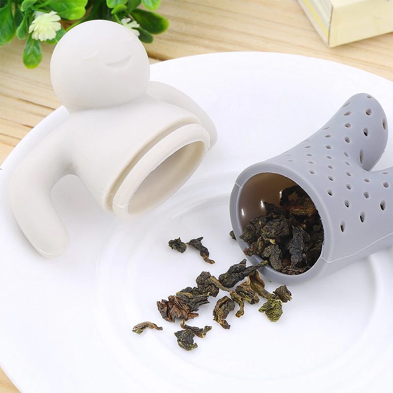 Teesiivilä Silikoni Suloinen Teekannu Mr Little Man Tea Infuser Filter