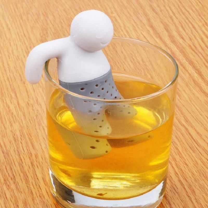 Teesiivilä Silikoni Suloinen Teekannu Mr Little Man Tea Infuser Filter