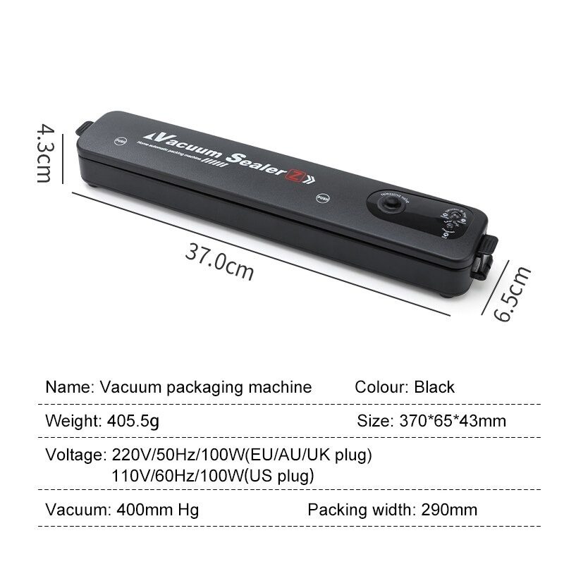 Vacuum Sealer Electric Machine Elintarvikkeiden Säilöntä