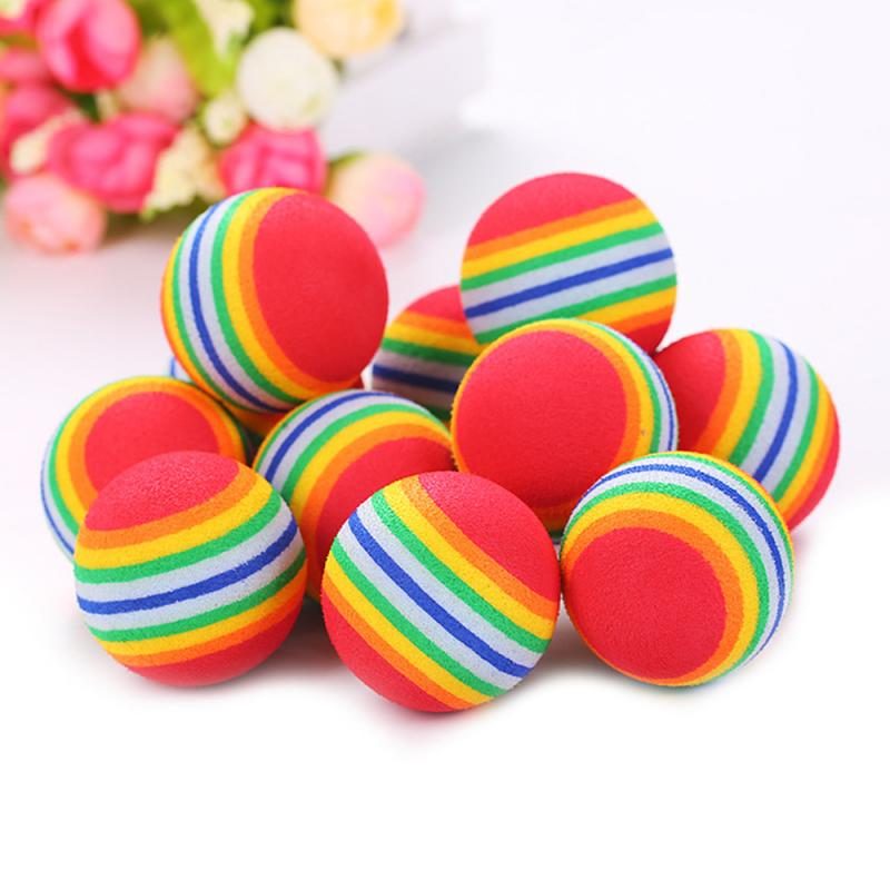 5 Kpl Rainbow Ball -kissalelu