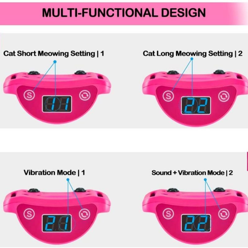 Cat Shock Kaulapanta Automaattinen Meowing Preventer Trainer