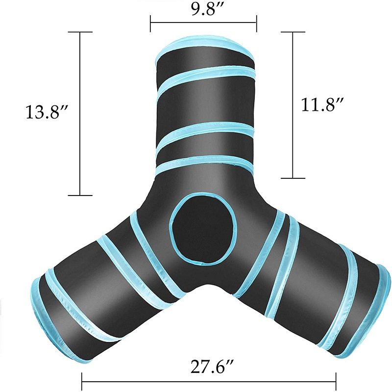 Cat Tube 3-suuntainen Kokoontaitettava Taitettava Sisätunneli