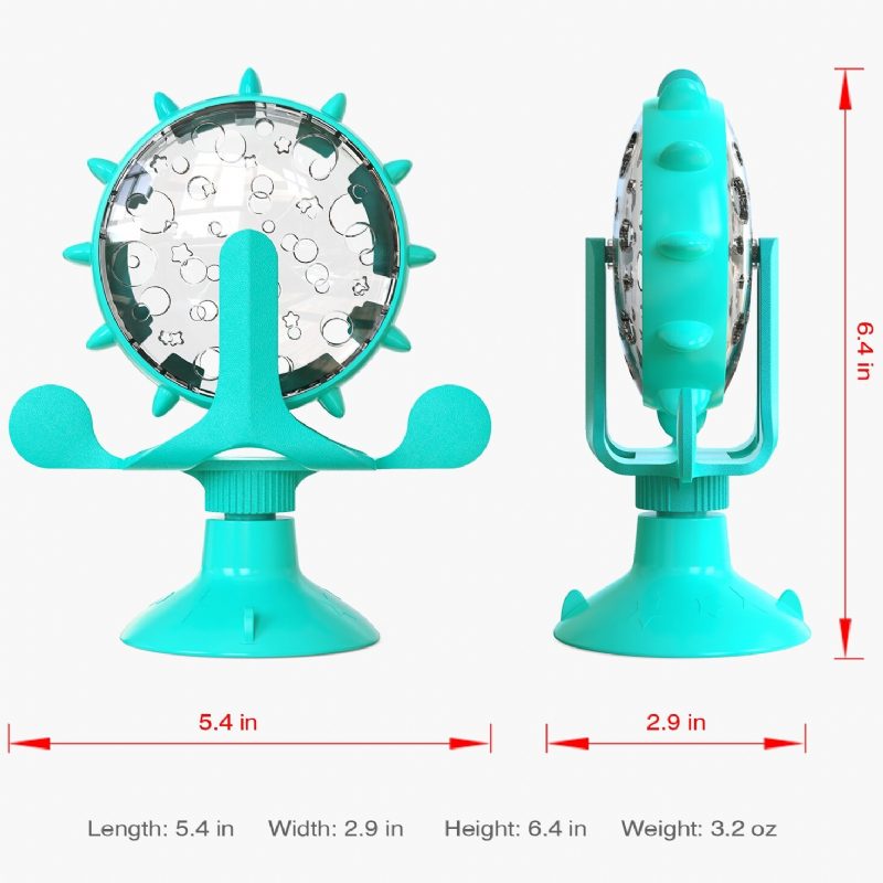 Kissanruoka-annostelija Lelupalapeli Hidas Syöttölaite Interaktiivinen Pyörivä Tuulimylly