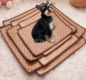 Lemmikkikoira Kissa Kuuma Kesä Viilentävä Sänky Rottinki Tatami Bambu Kodikas Sleep Pad Mat Monikäyttöinen Istuin