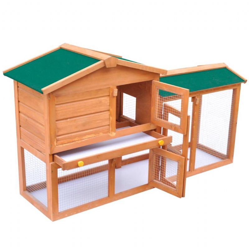 Rabbit Hutch 55.1"x18.1"x33.5" Massiivi Mäntypuu