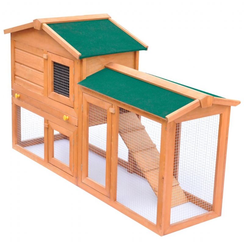 Rabbit Hutch 55.1"x18.1"x33.5" Massiivi Mäntypuu