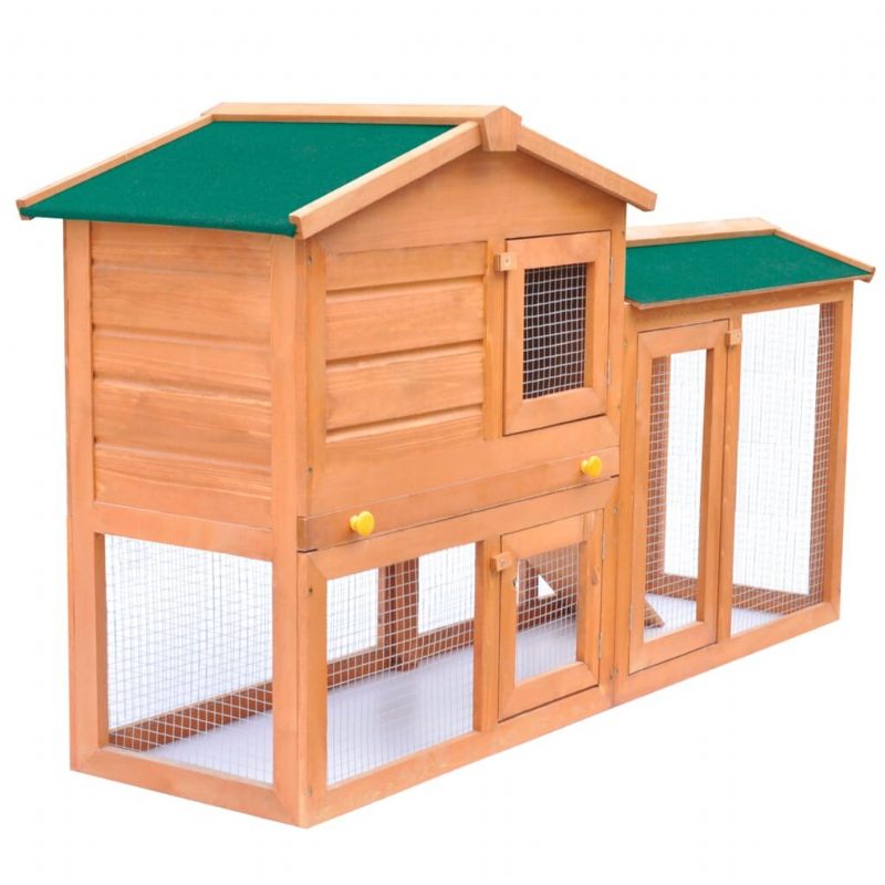 Rabbit Hutch 55.1"x18.1"x33.5" Massiivi Mäntypuu