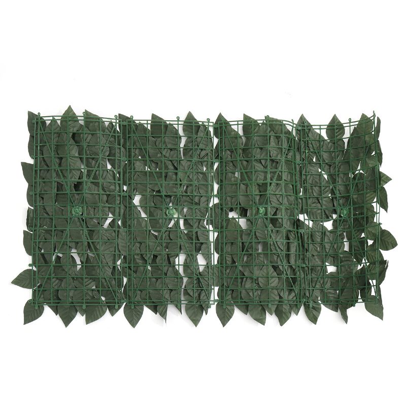 0.5 M Ulkona Keinotekoinen Faux Ivy Leaf Privacy Aita Screen Decor Paneelit Pensaspuutarhan Seinäpeite