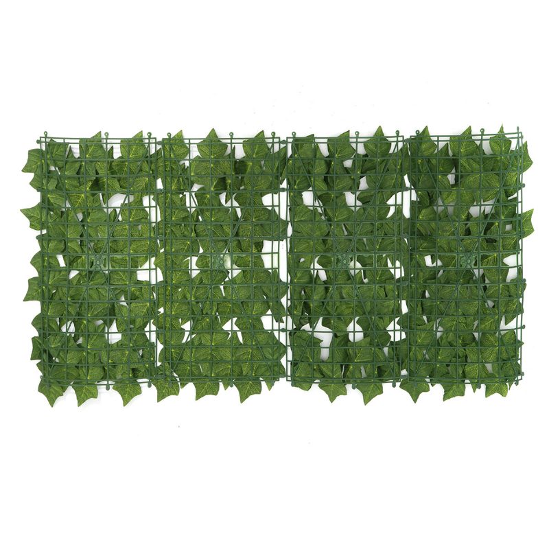 0.5 M Ulkona Keinotekoinen Faux Ivy Leaf Privacy Aita Screen Decor Paneelit Pensaspuutarhan Seinäpeite