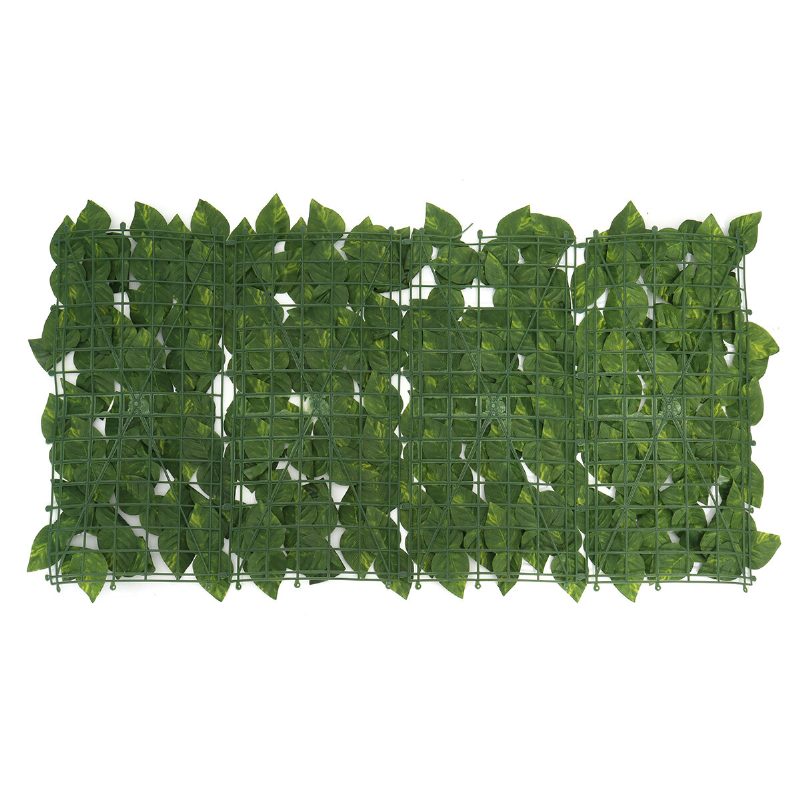 0.5 M Ulkona Keinotekoinen Faux Ivy Leaf Privacy Aita Screen Decor Paneelit Pensaspuutarhan Seinäpeite