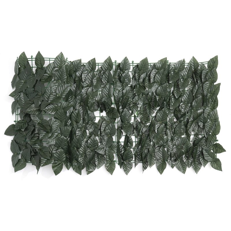 0.5 M Ulkona Keinotekoinen Faux Ivy Leaf Privacy Aita Screen Decor Paneelit Pensaspuutarhan Seinäpeite