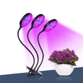 1/2/3 Head Plant Grow Light Led-lamppu Hydroponics Kasvihuonepuutarha 360° Joustava Sisätiloissa Himmennettävissä