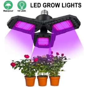 144 Led Grow Lights Panel Täysspektri E27 Led Kasvinkasvatus Kasvihuonelamppu