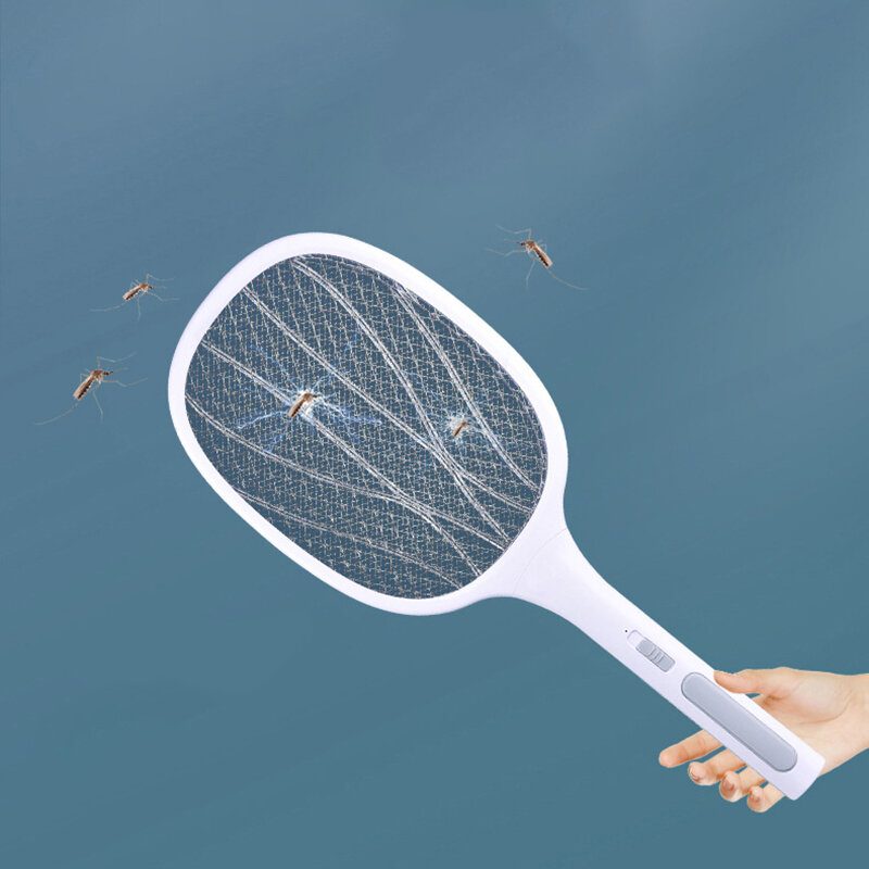 2 In 1 6/10 Led Mosquito Killer Lamppu 3000v Sähköinen Swatter Usb Ladattava Hyönteisten Hyttyskarkottava Ansa