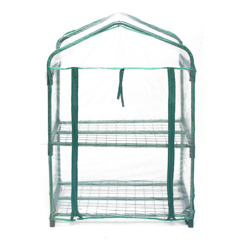 2 Layers Mini Greenhouse Home Outdoor Kukkakasviruukku Puutarhanhoito Talvihyllyt