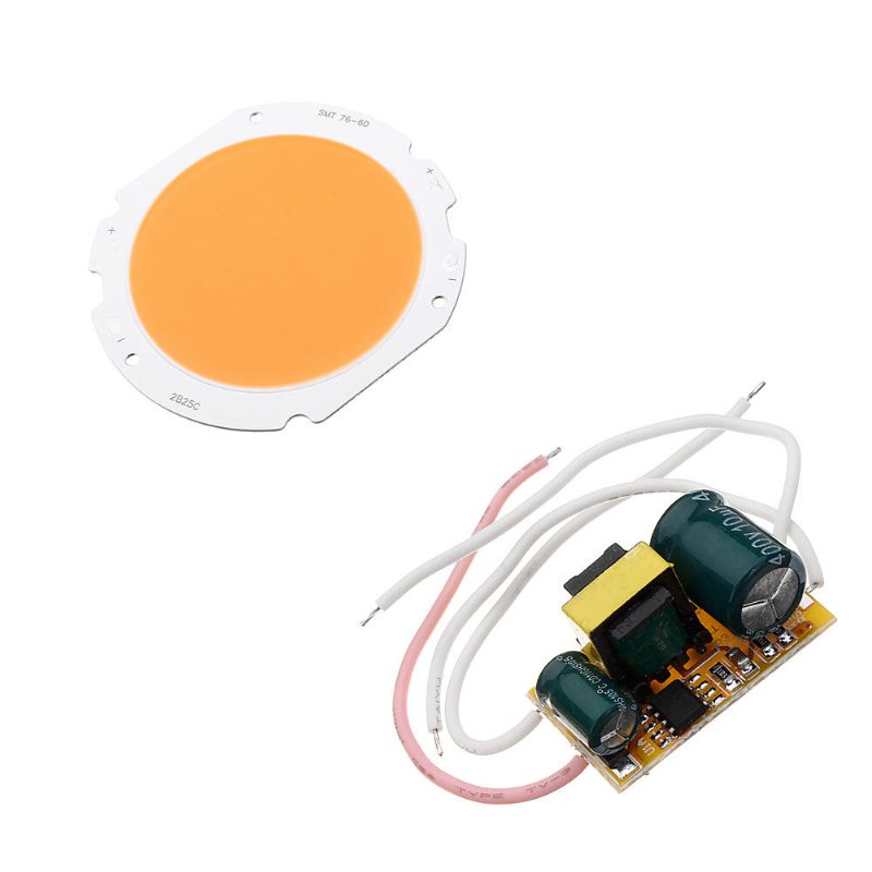 20 W Led Cob Round Grow Light Chip Diy Ac90-240v Ohjainvirtalähteellä Sisäkasvien Kukkalle