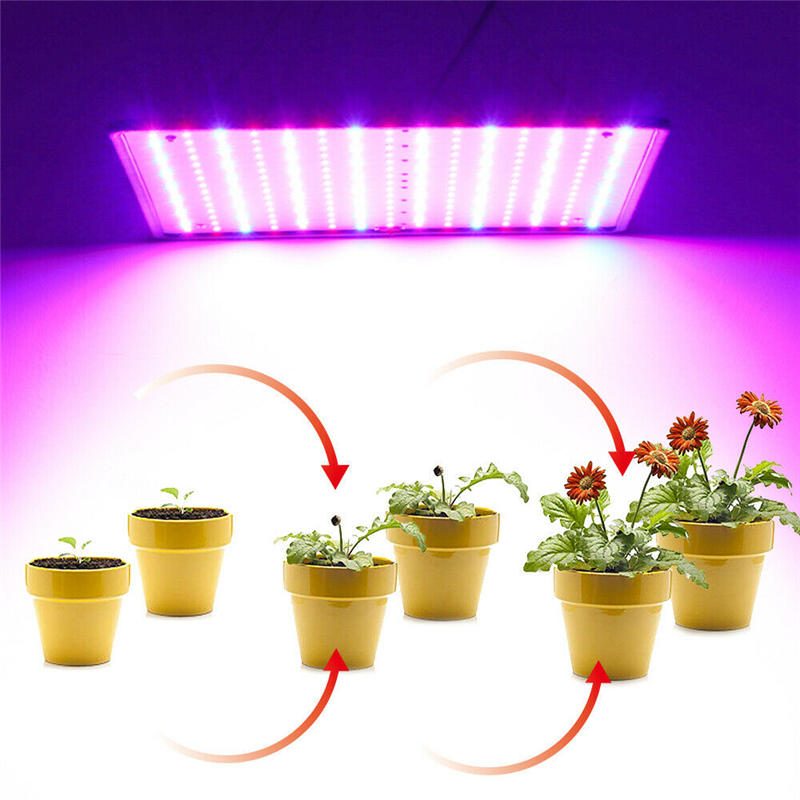 225 Led Grow Light Lamppu Täysspektrin Ultraohut Paneeli Sisäkasvikasvi Kukka