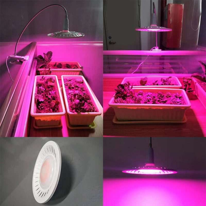 2kpl 40w E27 Led Grow Lamppu Täyden Spektrin Kasvikasvi Kukkakylvölamppu Ac220v