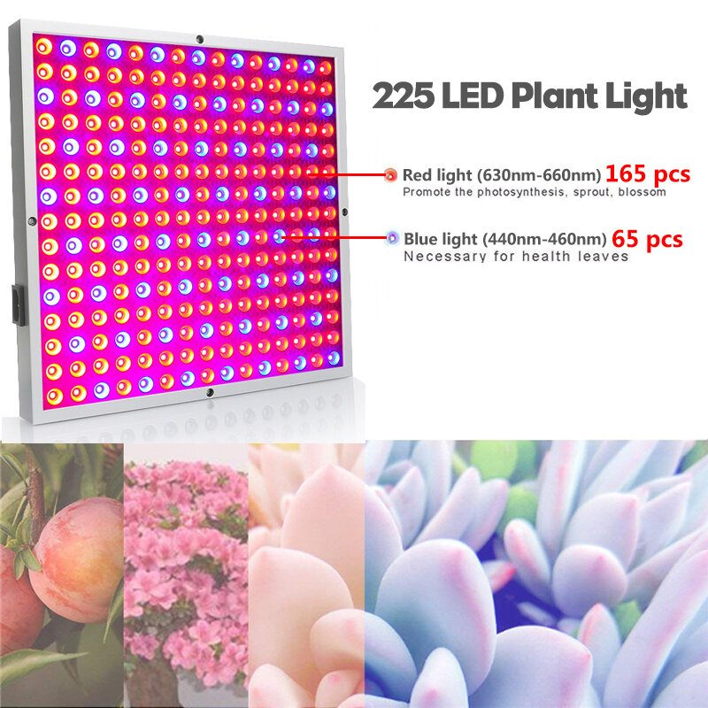 45 W Led Grow Light Panel Kasvava Lamppu Hydroponics Sisäkukka Vihannes Kukinta Valaistus Ac85-265v