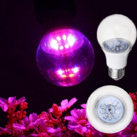 5w E27 5730 Full Spectrum 10 Led Grow Polttimo Reb:blue 4:1 Teltta Indoor Greenhouse Ac100-265v