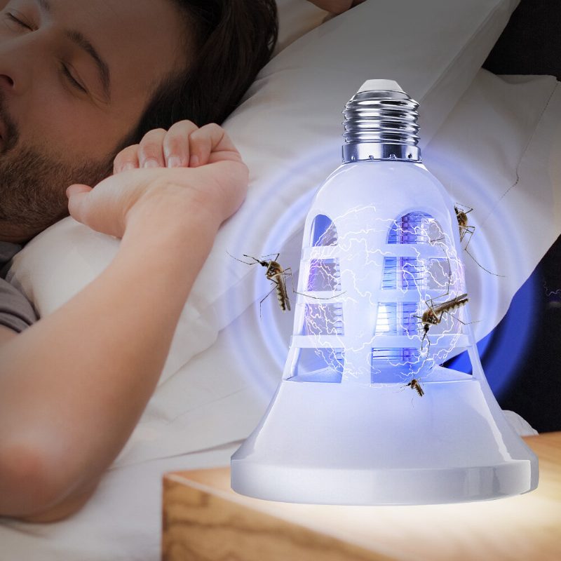 8w E27 Led Mosquito Killer Lamp Fly Bug Hyönteisten Karkottava Lamppuvalo Sisätiloihin Ac110v/220v