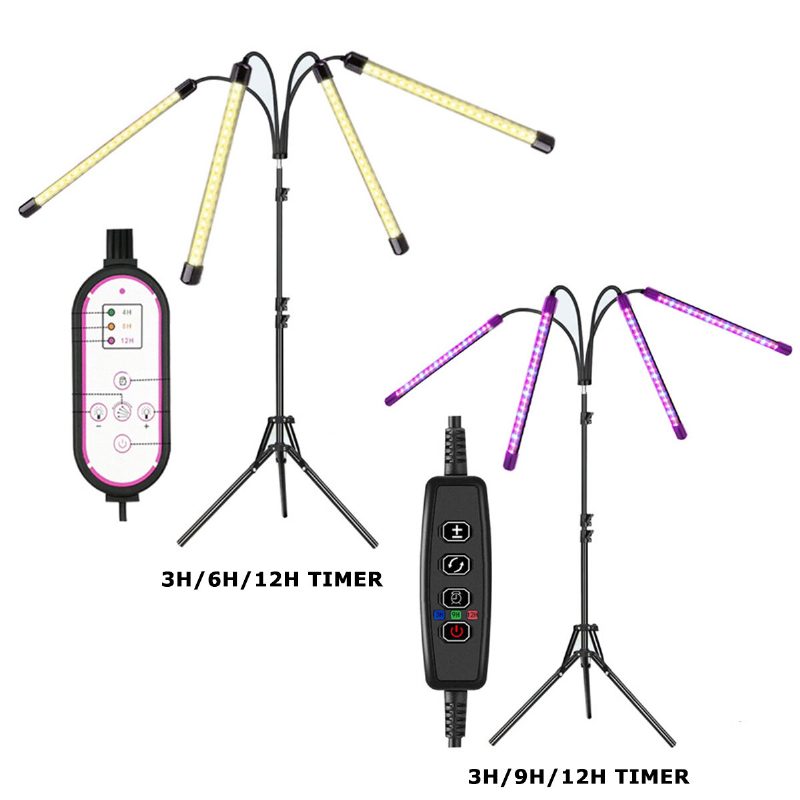 Led Grow Light Jalustakasvien Kasvatuslamppujen Valot Jalustalla Sisäkasveille