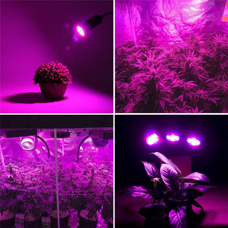 Led-polttimoiden Kasvuvalo E27 2835 Smd Full Spectrum Plant Hydroponic Aquarium Ac85-265v