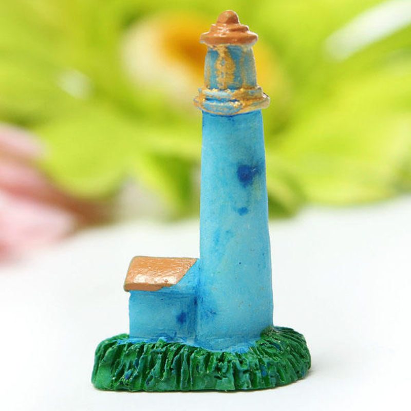 Mini Resin Lighthouse Mikromaisemakoristeet Puutarha Diy -sisustus