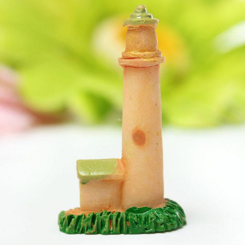 Mini Resin Lighthouse Mikromaisemakoristeet Puutarha Diy -sisustus