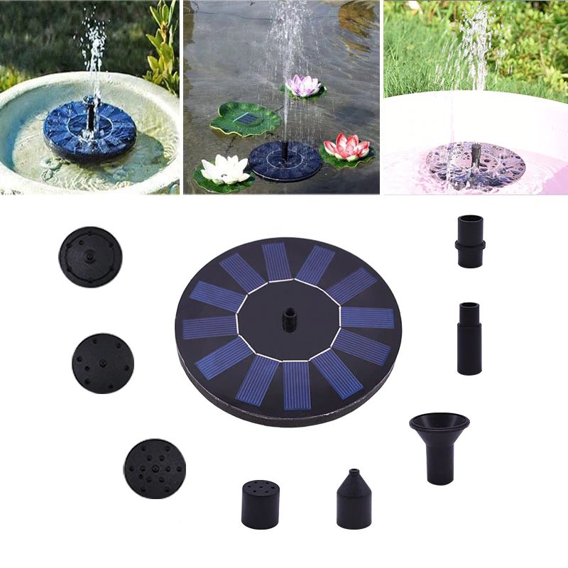 Mini Solar Water Fountain Pool Pond Waterfall