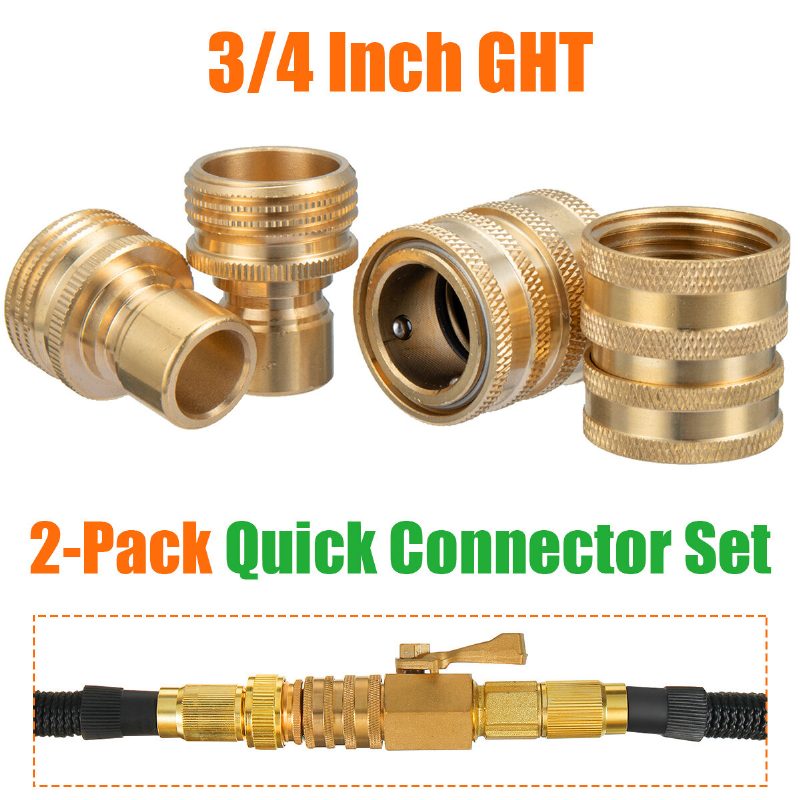 Puutarhaletku 3/4 Tuumaa Ght Cokden Solid Brass Quick Connect Kit Kastelu Outdoor Home