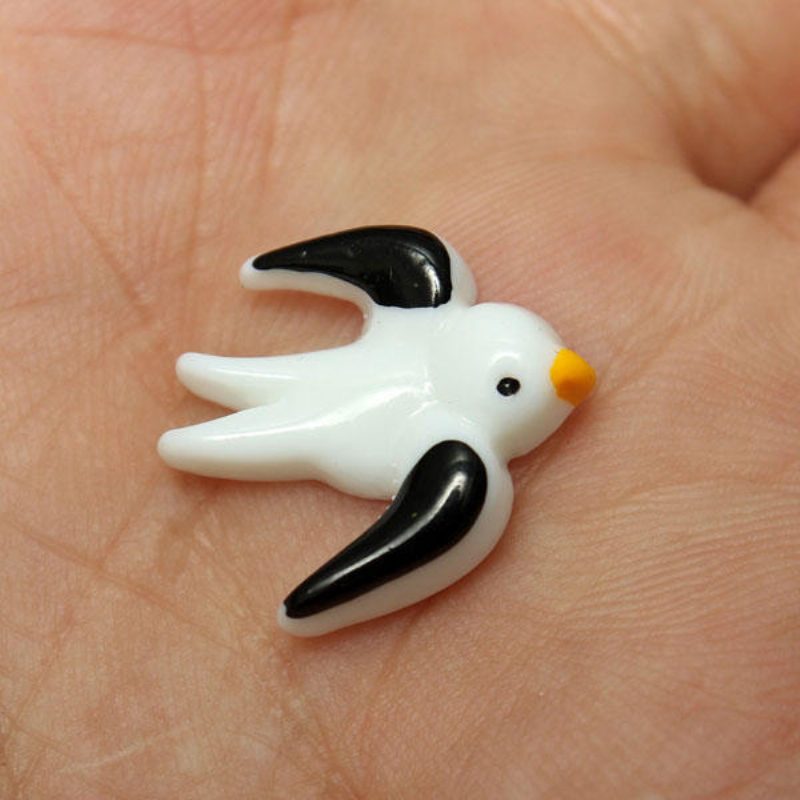 Resin Mini Swallow Mikromaisemakoristeet Puutarha-se-itse-sisustus