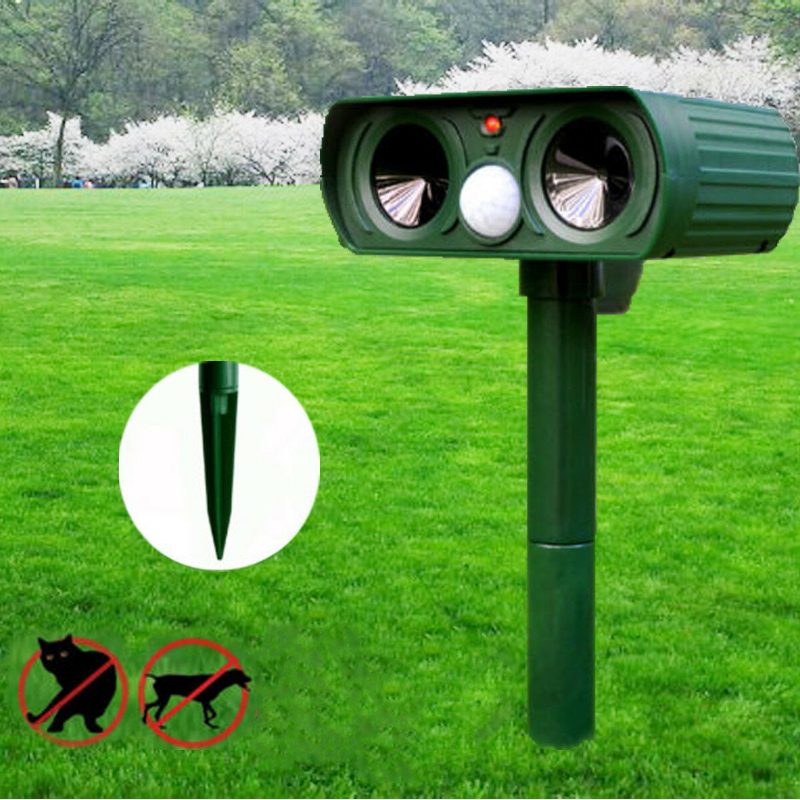 Ultrasonic Solar Power Pest Animal Repeller Kissakoira Bird Mouse Fox