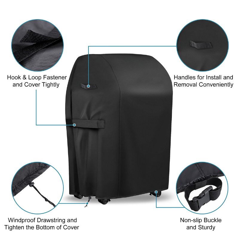 Nasum Grill Cover Hiili Grillin Päälliset Vedenpitävät Heavy Duty 600d Bbq Vedenkeittimen Kansi Grilliin