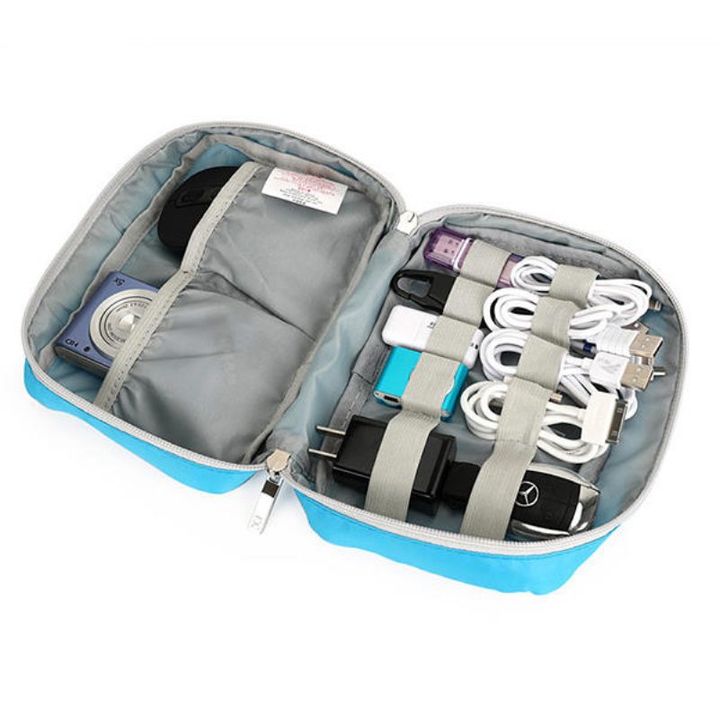 Polyester Home 7-osainen Duffel Bag Travel Digital Säilytyslaukku