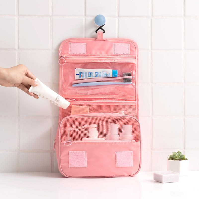 Riippuva Hygienialaukku Travel Organizer Wash Make Up Kosmetiikkalaukkukotelo Naisille Miesten Hygieniatarvikesarja Cosm