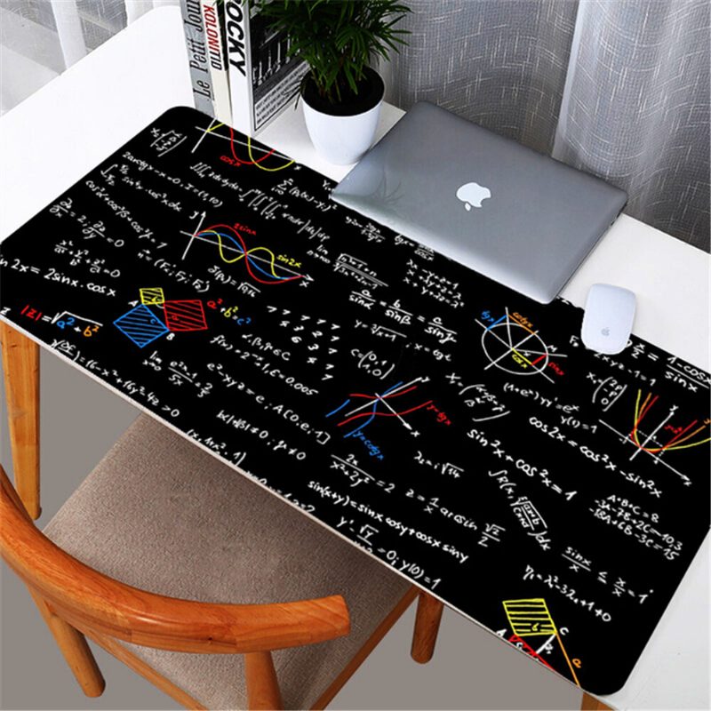 Geometric Math Formula Mouse Pad Comfort Gaming Hiirimatto Koko Liukumaton Edge E-sports Näppäimistö Pöytä Pc-tietokoneelle