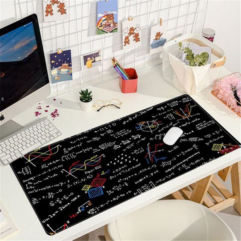 Geometric Math Formula Mouse Pad Comfort Gaming Hiirimatto Koko Liukumaton Edge E-sports Näppäimistö Pöytä Pc-tietokoneelle