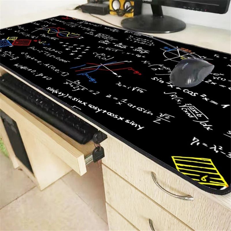 Geometric Math Formula Mouse Pad Comfort Gaming Hiirimatto Koko Liukumaton Edge E-sports Näppäimistö Pöytä Pc-tietokoneelle