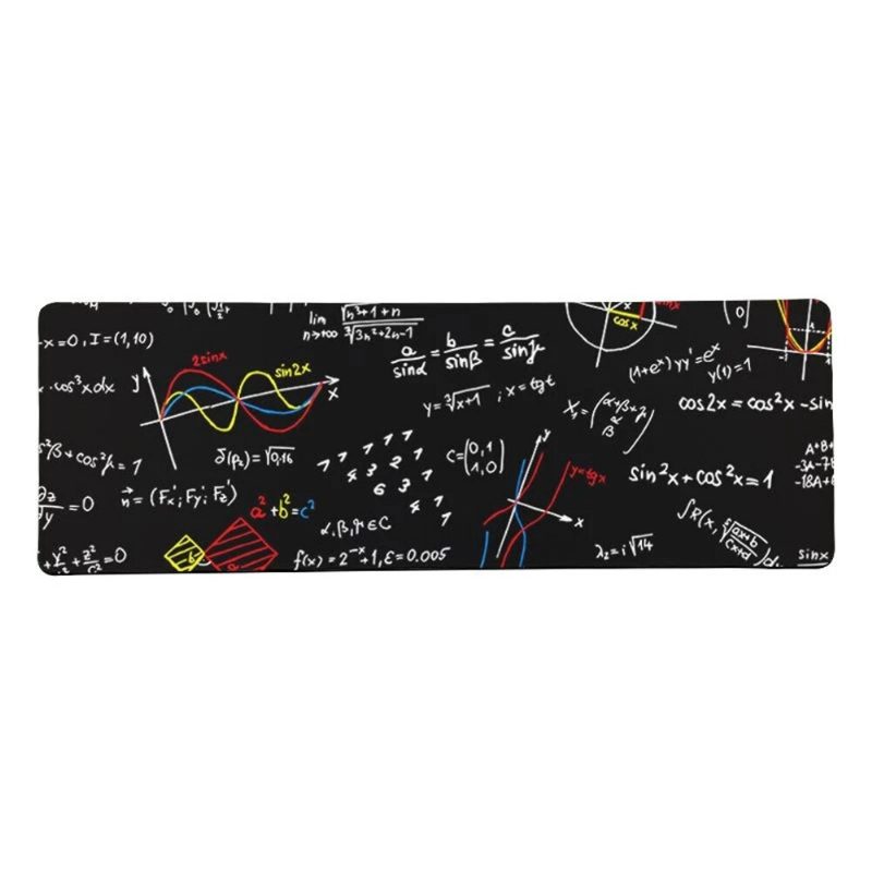 Geometric Math Formula Mouse Pad Comfort Gaming Hiirimatto Koko Liukumaton Edge E-sports Näppäimistö Pöytä Pc-tietokoneelle