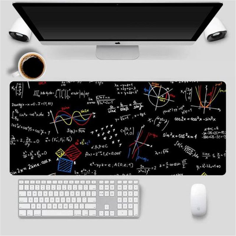 Geometric Math Formula Mouse Pad Comfort Gaming Hiirimatto Koko Liukumaton Edge E-sports Näppäimistö Pöytä Pc-tietokoneelle