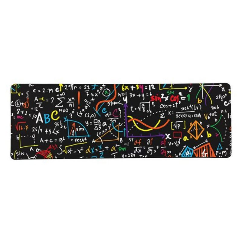 Math Formula Mouse Pad Comfort Pelihiirimatto Suurikokoinen Luistamaton Edge E-sports Näppäimistö Pöytähiirimatto Pc-tietokoneelle