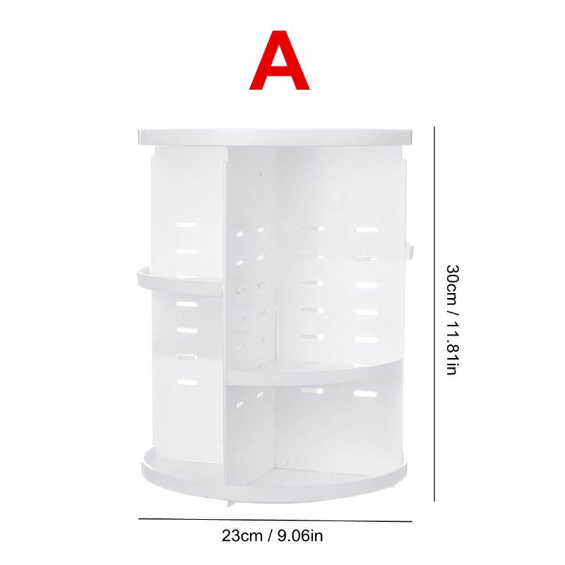 Pöytäjärjestäjät Meikki-kosmetiikkatelineen Pidike 360° Pyörivä Pienten Osien Säilytyskotelotelineen Kotitoimisto