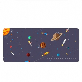 Rocket Explore Game Mouse Pad Suurikokoinen Pöytäkonepeli Paksutettu Lukittu Reuna Liukumaton Kuminen Hiirimatto Kotitoimistoon