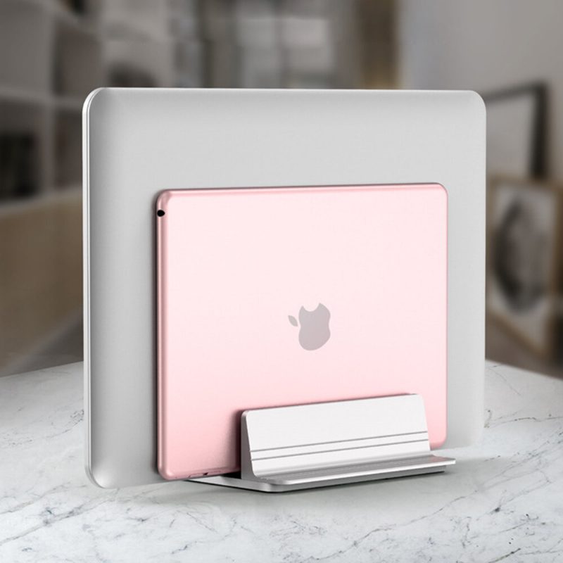 Säädettävä Pystysuora Kannettavan Tietokoneen Teline Pöytäkoneen Alumiininen Macbook-teline Säädettävällä Telakalla Kannettavalle Tabletille Macbook Pro Air