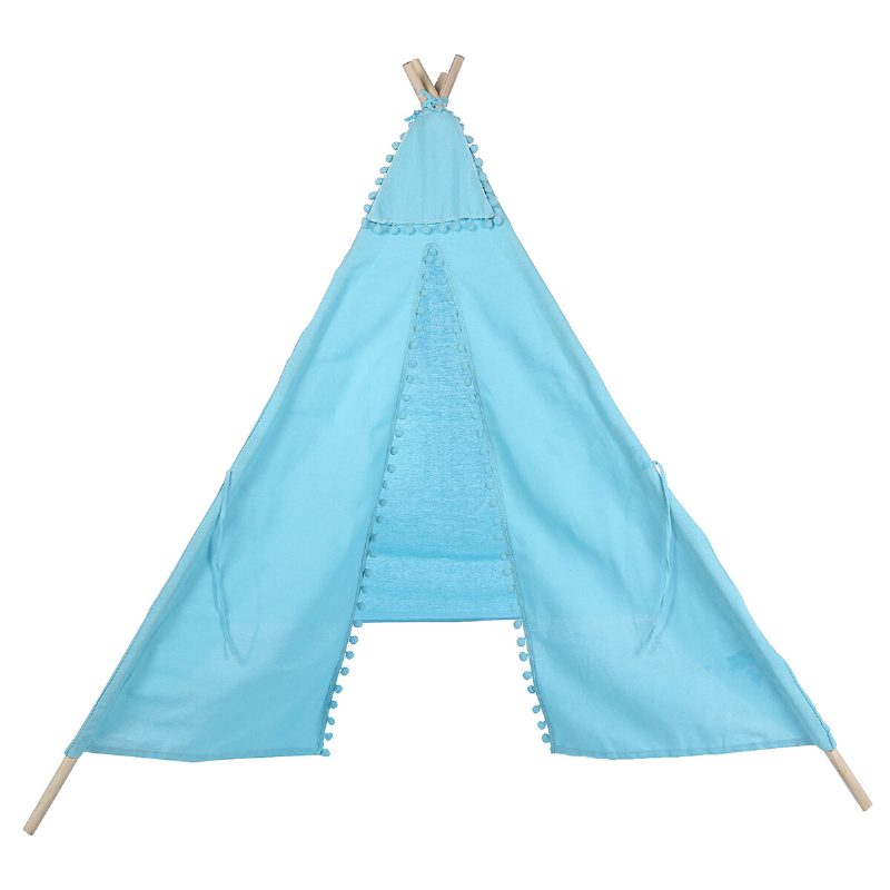 1.6 M Lapset Leikkivät Teltta Puuvilla-teepee Wigwam Sleeping House Indoor Outdoor